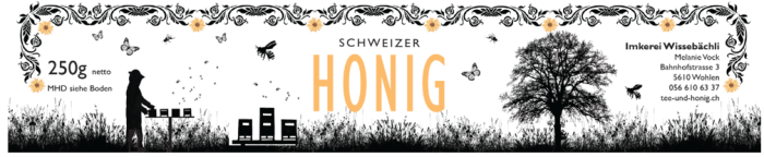 Preview: Schweizer Bienenhonig Etikette